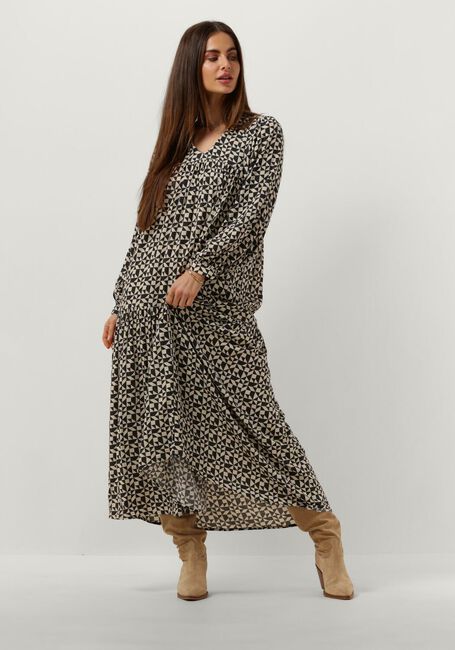 BY-BAR Robe maxi HAYLEY GRAPHIC DRESS en noir - large