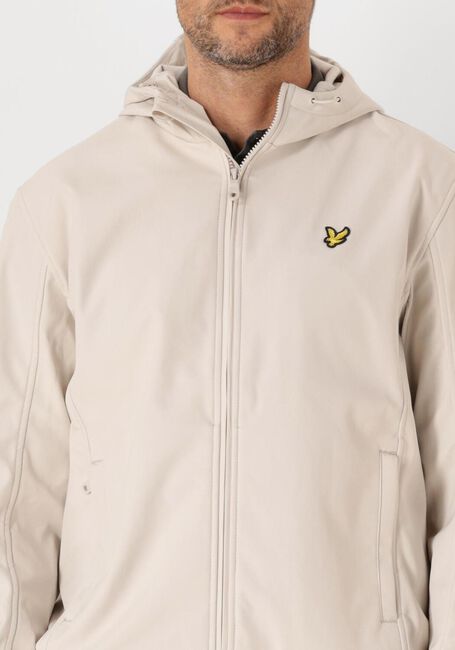LYLE & SCOTT Jack MESH BACK SOFTSHELL JACKET en beige - large