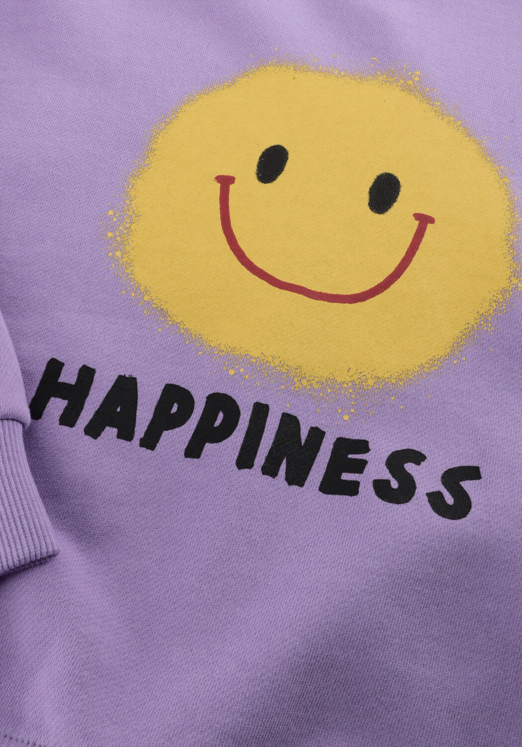 Jelly Mallow Pull HAPPINESS SWEATSHIRT en violet - large