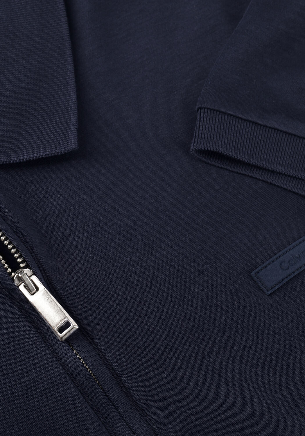 Donkerblauwe CALVIN KLEIN Polo SS SUPIMA CHEST EMB POLO - large