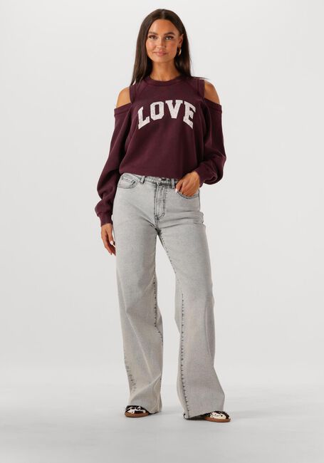 Bordeaux CATWALK JUNKIE Trui GRAPHIC SWEATER WITH CUT OUT - large