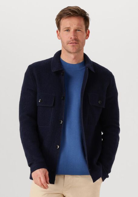 SELECTED MEN Surchemise SLHNEALY LS KNIT WORKWEAR CARDIGAN Bleu foncé - large