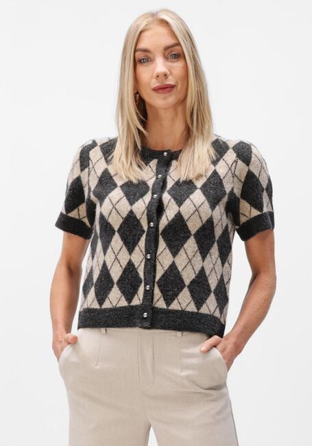 NEO NOIR Gilet ALLESTAR CHECK KNIT CARDIGAN en multicolore - large