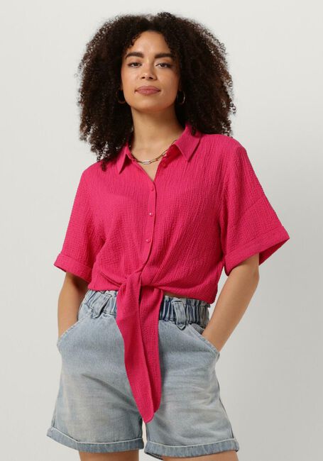 Roze ANOTHER LABEL  BOIS COTTON SHIRT S/S - large