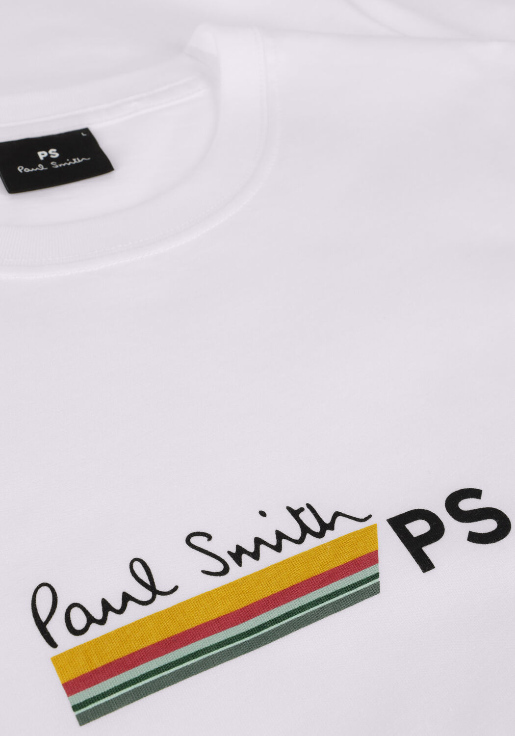 PS PAUL SMITH T-shirt MENS REG FIT T SHIRT STRIPE PS PAULSMITH en blanc - large