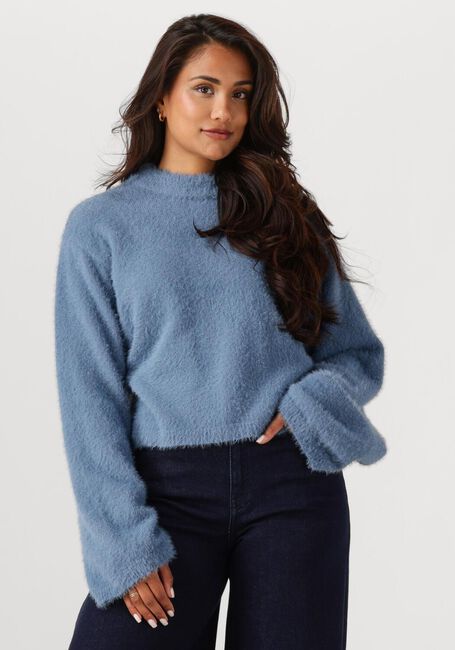 ANOTHER LABEL Pull AMAYA KNITTED PULL L/S Bleu clair - large
