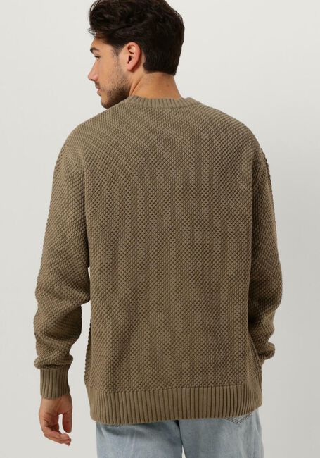 SELECTED HOMME Pull SLHBERT RELAXED LS KNIT en vert - large