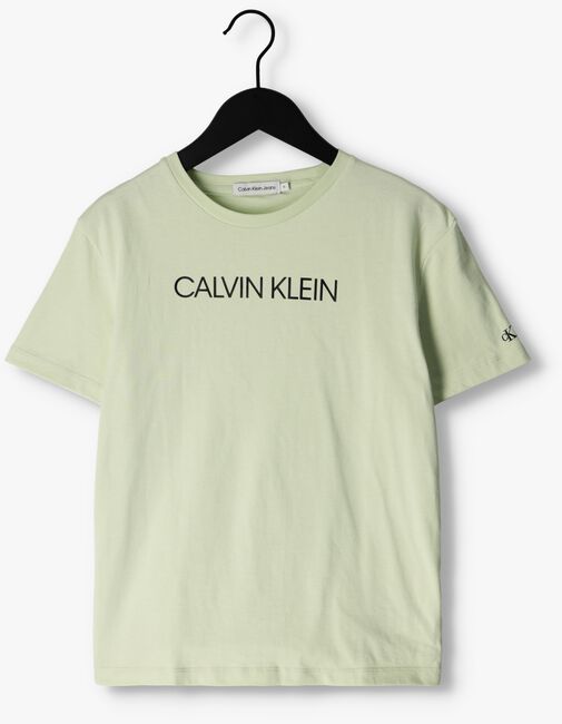 CALVIN KLEIN T-shirt INSTITUTIONAL T-SHIRT en vert - large