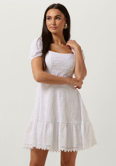 GUESS Mini robe SS CLIO FLARE MIDI DRESS en blanc - large