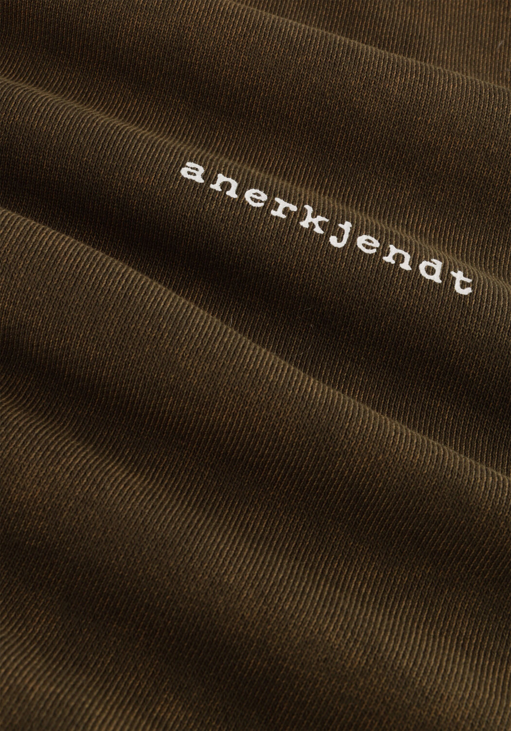 Donkergroene ANERKJENDT Trui AKRUBEN COTTON CREW SWEAT - large