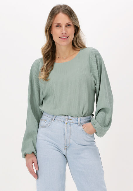 Groene ANOTHER LABEL  MAJA WAFFLE TOP - large