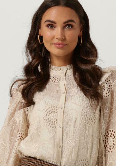 BRUUNS BAZAAR CLEMATIS CARO SHIRT Blouses Crème - large