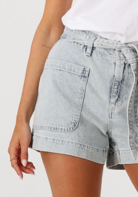 CATWALK JUNKIE Pantalon courts DENIM SHORT WITH ELASTIC WAISTBAND Bleu clair - large