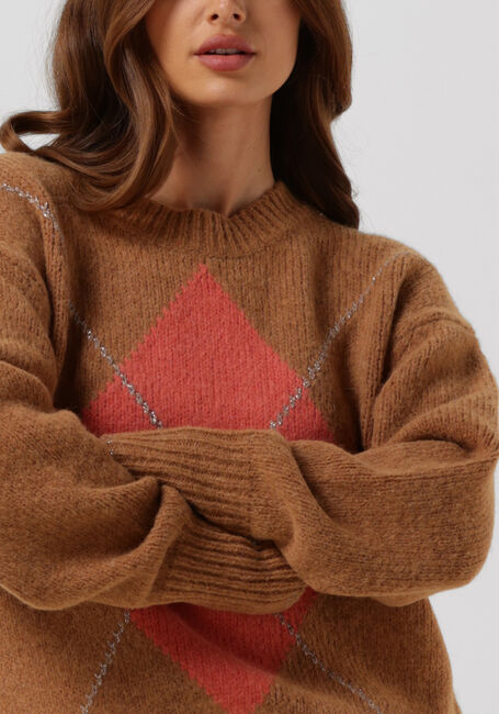 Camel MOS MOSH Trui ZOOM DIAMOND KNIT - large