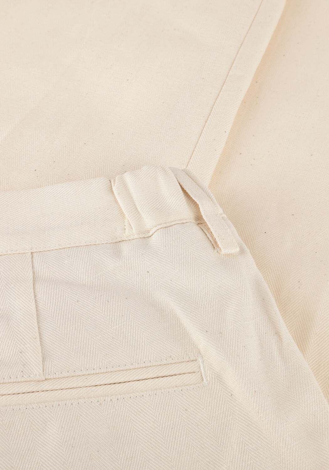 PROFUOMO Chino TROUSER RF HERRINGBONE Cr&egrave;me - large