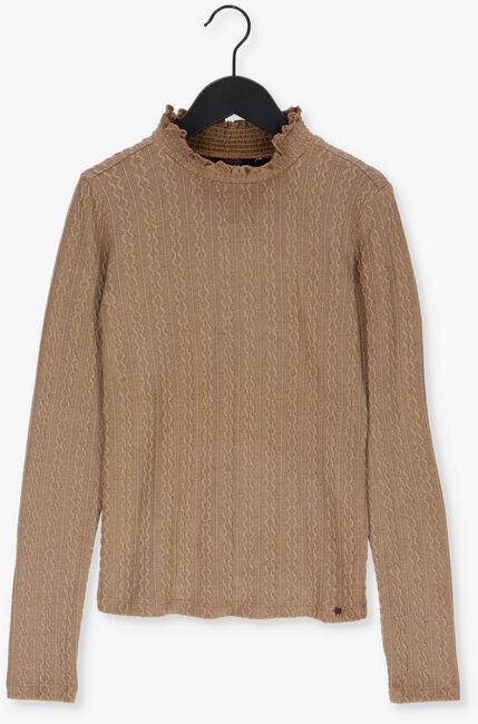 Beige NOBELL Trui KOBA CABLE KNIT TURTLE NECK - large