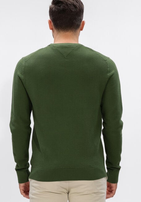 TOMMY HILFIGER Pull SEASONAL STRUCTURE CNECK Olive - large