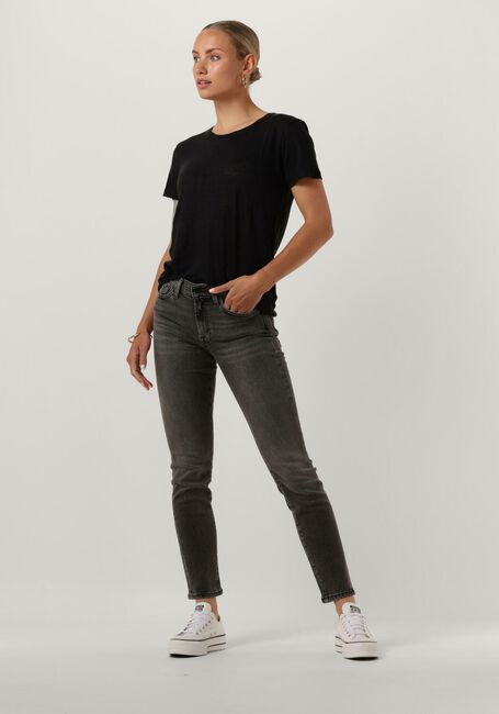 SECOND FEMALE T-shirt PEONY O NECK TEE en noir - large