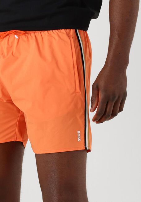 BOSS BLACK Shorts de bain ICONIC en orange - large
