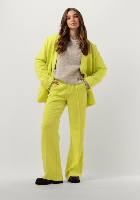 COLOURFUL REBEL Pantalon RUS UNI STRAIGHT PANTS en jaune - large