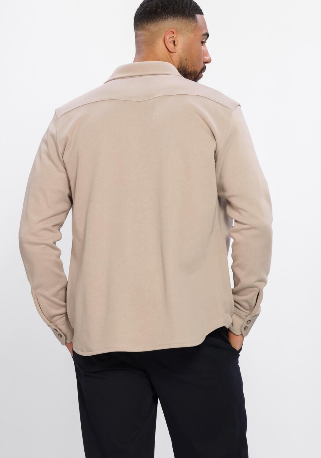 Beige PROFUOMO Casual overhemd OVERSHIRT WESTERN - large