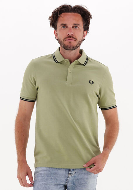 Groene FRED PERRY Polo TWIN TIPPED FRED PERRY SHIRT - large