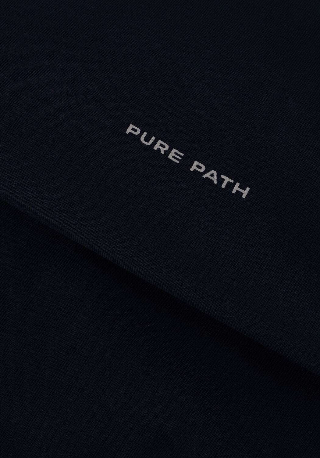 Donkerblauwe PURE PATH T-shirt REGULAR FIT T-SHIRTS CREWNECK SS103 - large