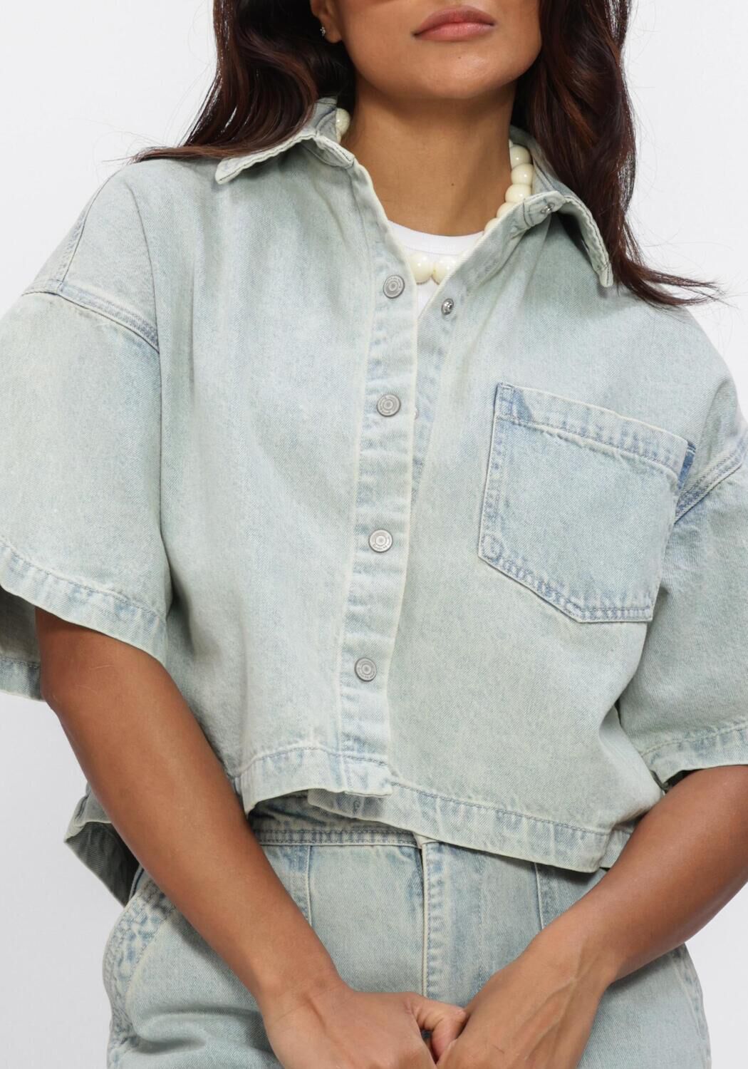 Blauwe CIRCLE OF TRUST  DENVER BLOUSE - large