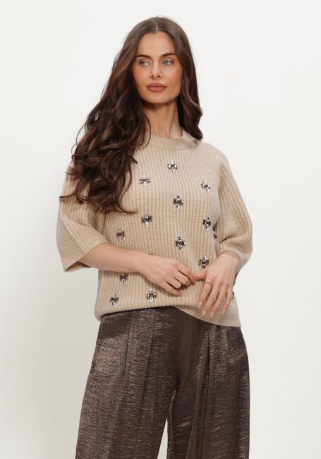 Beige INWEAR Top PRISKAIW SEQUIN TEE - large