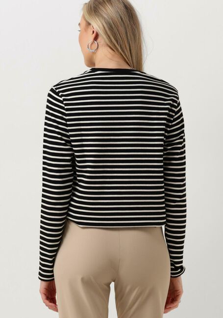 PENN & INK Pull SWEATER STRIPE en noir - large