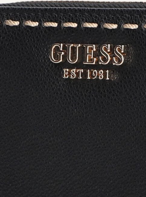 Zwarte GUESS Portemonnee ZAMIRA SLG MEDIUM ZIP AROUND Zwarte GUESS Portemonnee ZAMIRA SLG MEDIUM ZIP AROUND - large