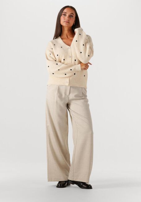 Creme Y.A.S. Vest YASBOW LS EMBROIDED KNIT CARDIGAN - large