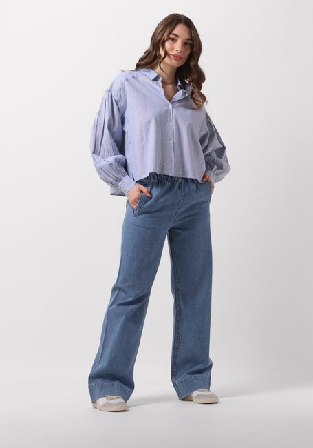 BY-BAR Pantalon large MEES DENIM PANTS en bleu - large