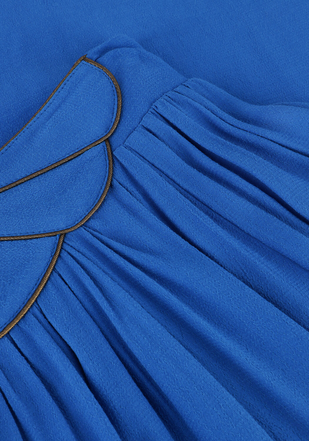 LOUIZON Jupe maxi FAKRA en bleu - large