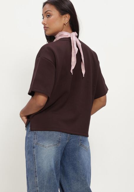 OBJECT Haut OBJANDREA RE 2/4 T-SHIRT NOOS en marron - large