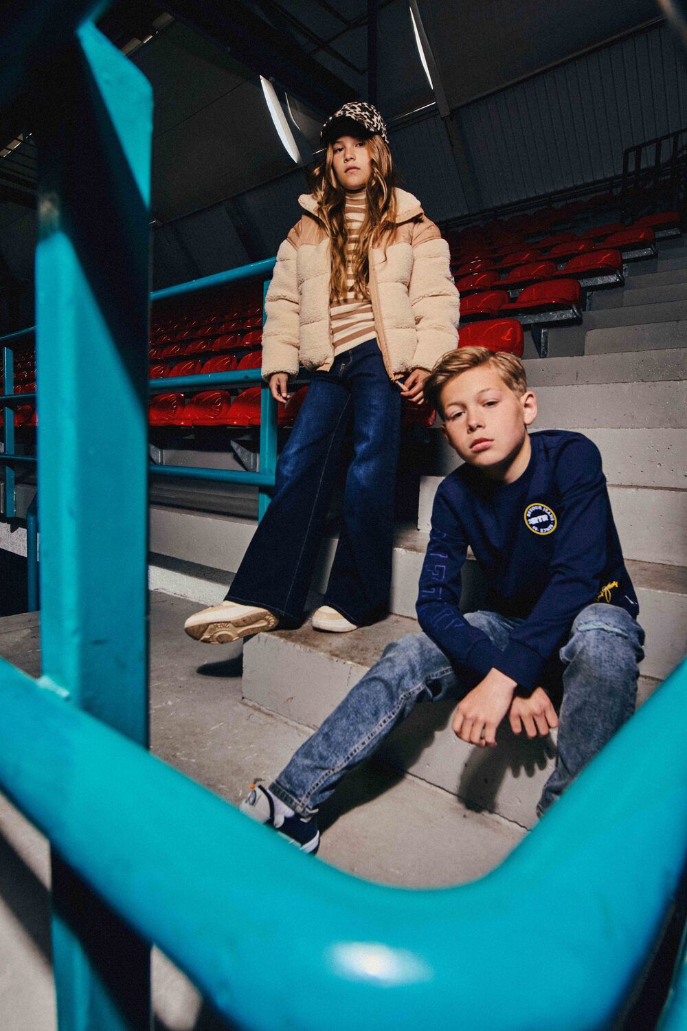 Donkerblauwe RETOUR T-shirt KENJI - large