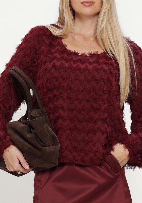 SELECTED WOMEN Pull SLWMYLA LS RELAXED TOP Bordeaux - large