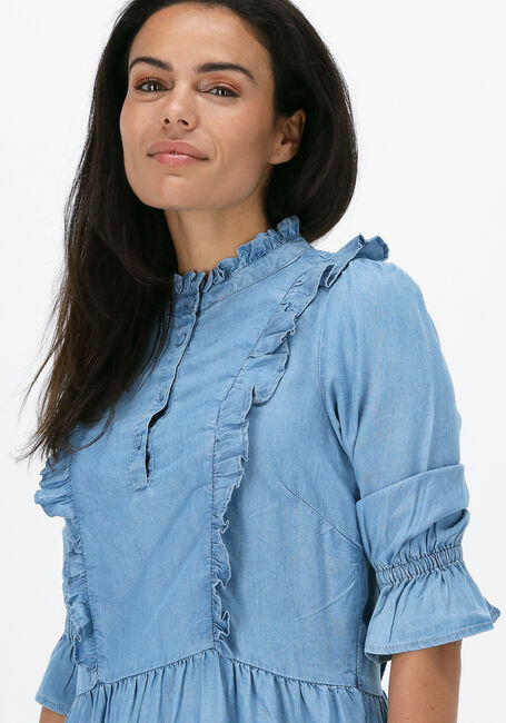 DEA KUDIBAL Robe midi SILJA NS (CO) - DRESS WITH RUFFLES en bleu - large