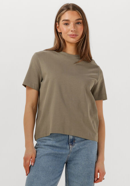 SELECTED FEMME T-shirt SLFESSENTIAL SS BOXY TEE Kaki - large