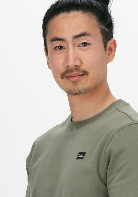 Olijf NATIONAL GEOGRAPHIC Sweater CREW NECK - large