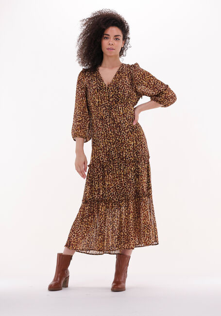 SECOND FEMALE Robe maxi NUTMEG DRESS en marron - large