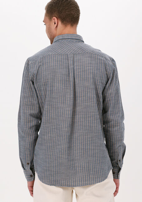 ANERKJENDT Chemise décontracté AKKONRAD SLUB STRIPE SHIRT en bleu - large
