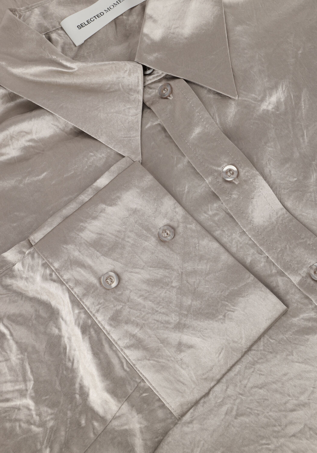 SELECTED WOMEN SLFSELENE LS SHIRT Blouses en beige - large