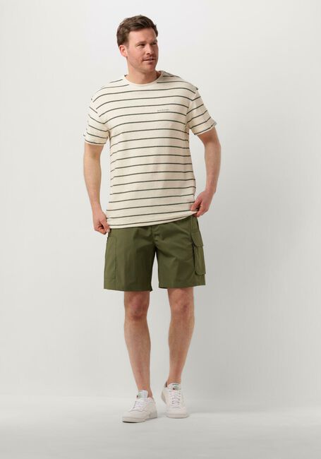 ANERKJENDT T-shirt AKKIKKI S/S FROTTE STRIPE TEE en beige - large