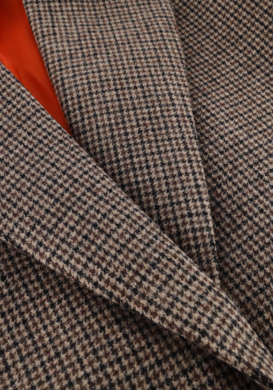 ALIX THE LABEL Manteau LADIES WOVEN CHECKED COAT en marron - large