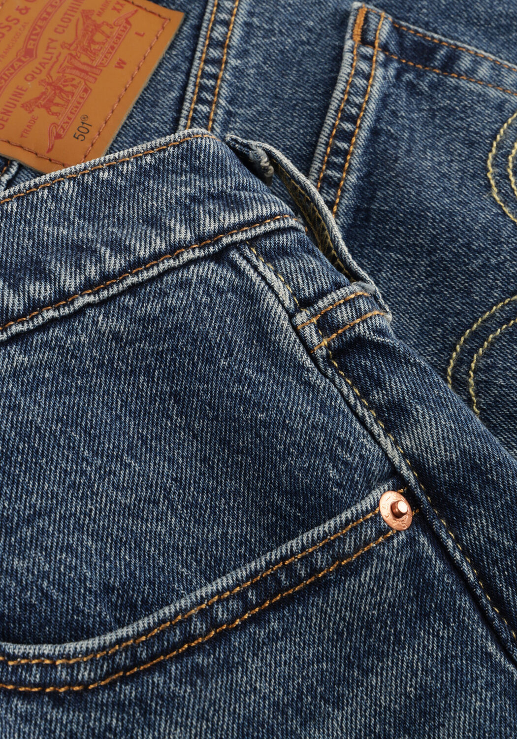 Blauwe LEVI'S Jeans 501 ORIGINAL SHORT BROKEN MIDNIGHT NO - large