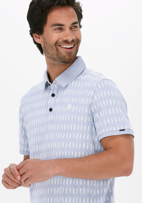Lichtblauwe VANGUARD Polo SHORT SLEEVE POLO PIQUE STRETCH - large