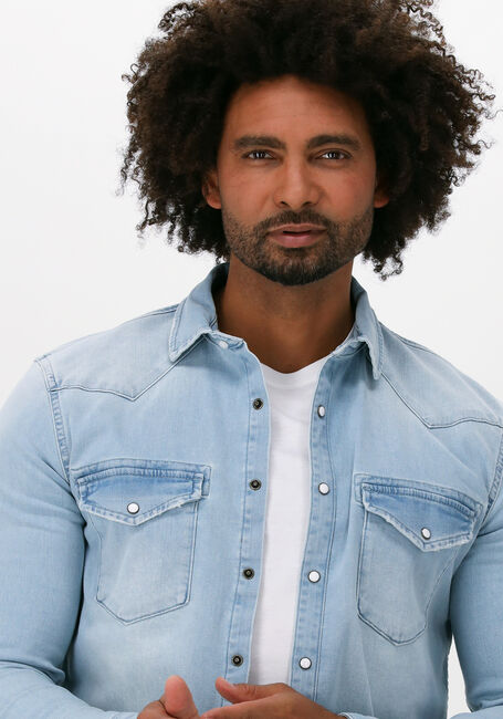 Blauwe PUREWHITE Casual overhemd 22010211 - large