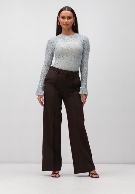 NOTRE-V NV-HILLECHIEN LACE TOP Hauts & T-shirts Bleu clair - large