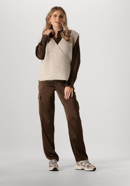 ANOTHER LABEL Pantalon cargo FLORENTINA PANTS en marron - large
